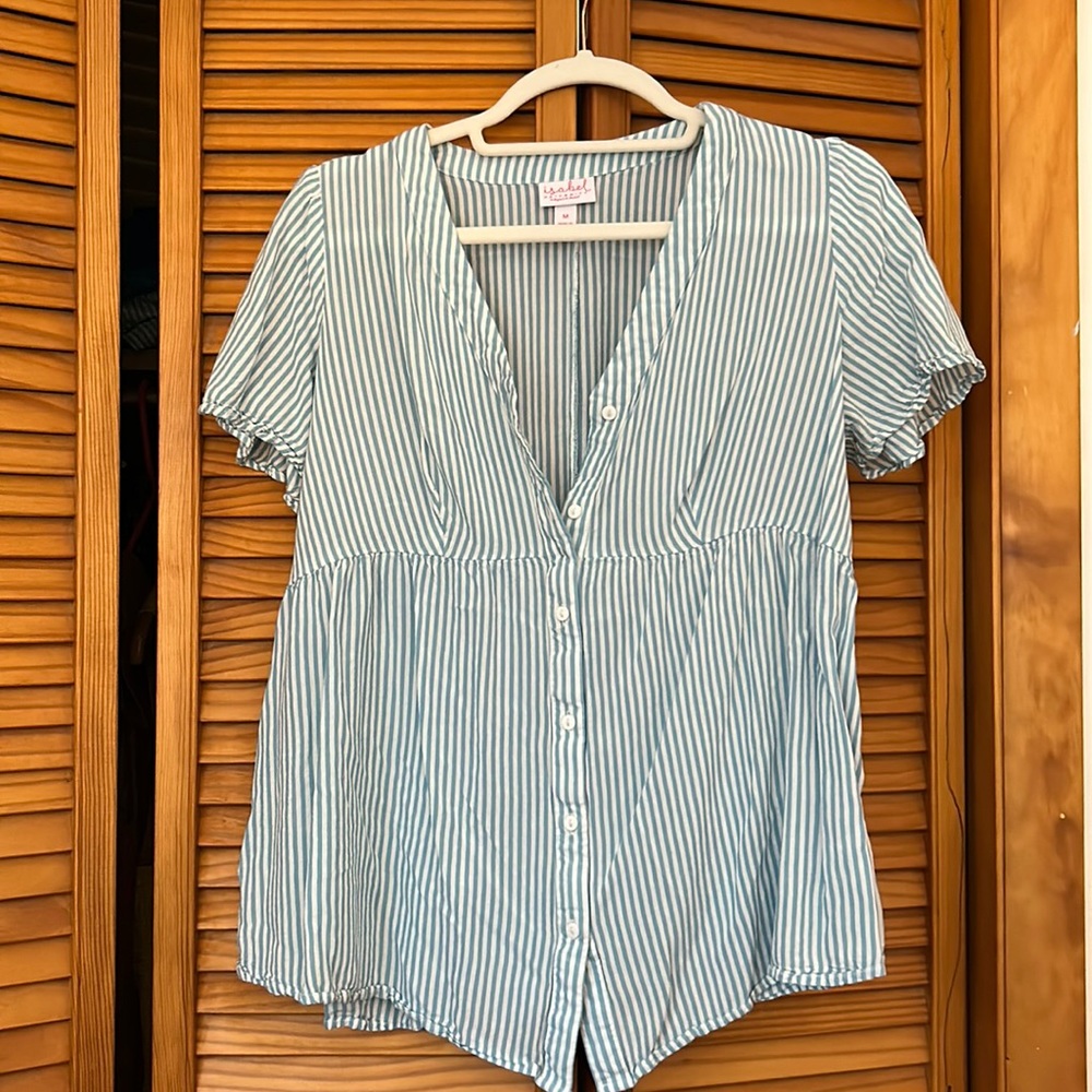 Isabel maternity button up shirt